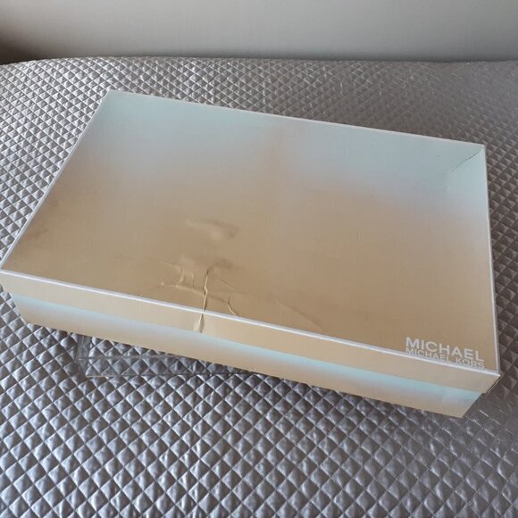 NWT MICHAEL Michael Kors brown distressed faux suede & faux fur lined long boots - Picture 15 of 15